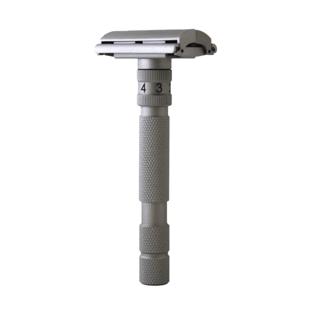 Aparelho De Barbear - Safety Razor Rockwell Model T2 Ajustável Aço
